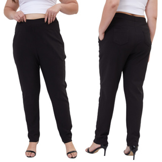 Plus Size Jegging Slacks Pants 30-42 Elasticated High Waist Pants for Women  Super Stretch