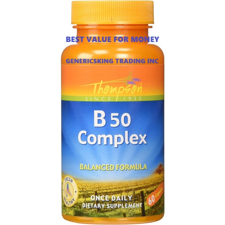 VITAMIN B50 COMPLEX X 60 CAPS | Shopee Philippines