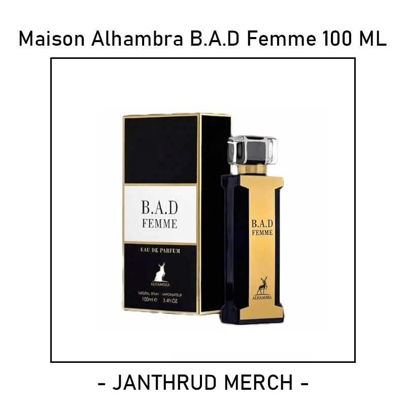 Maison Alhambra B.A.D Femme EDP 100 ML (Good Girl Alternative) Shopee