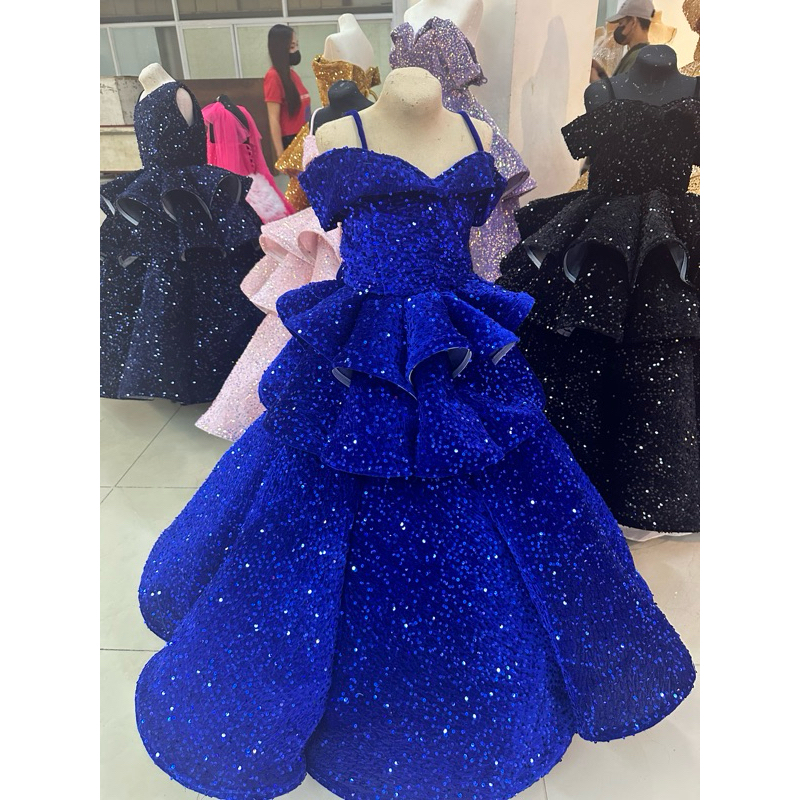 Blue gown for 7th birthday hot sale