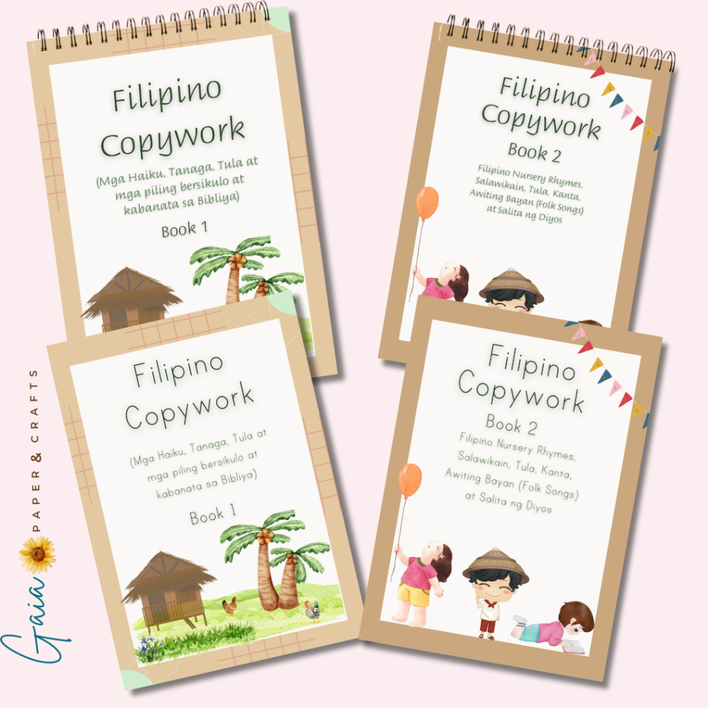 Filipino Copywork - Book 1 and Book 2 -Print Clearly or Briem Script ...