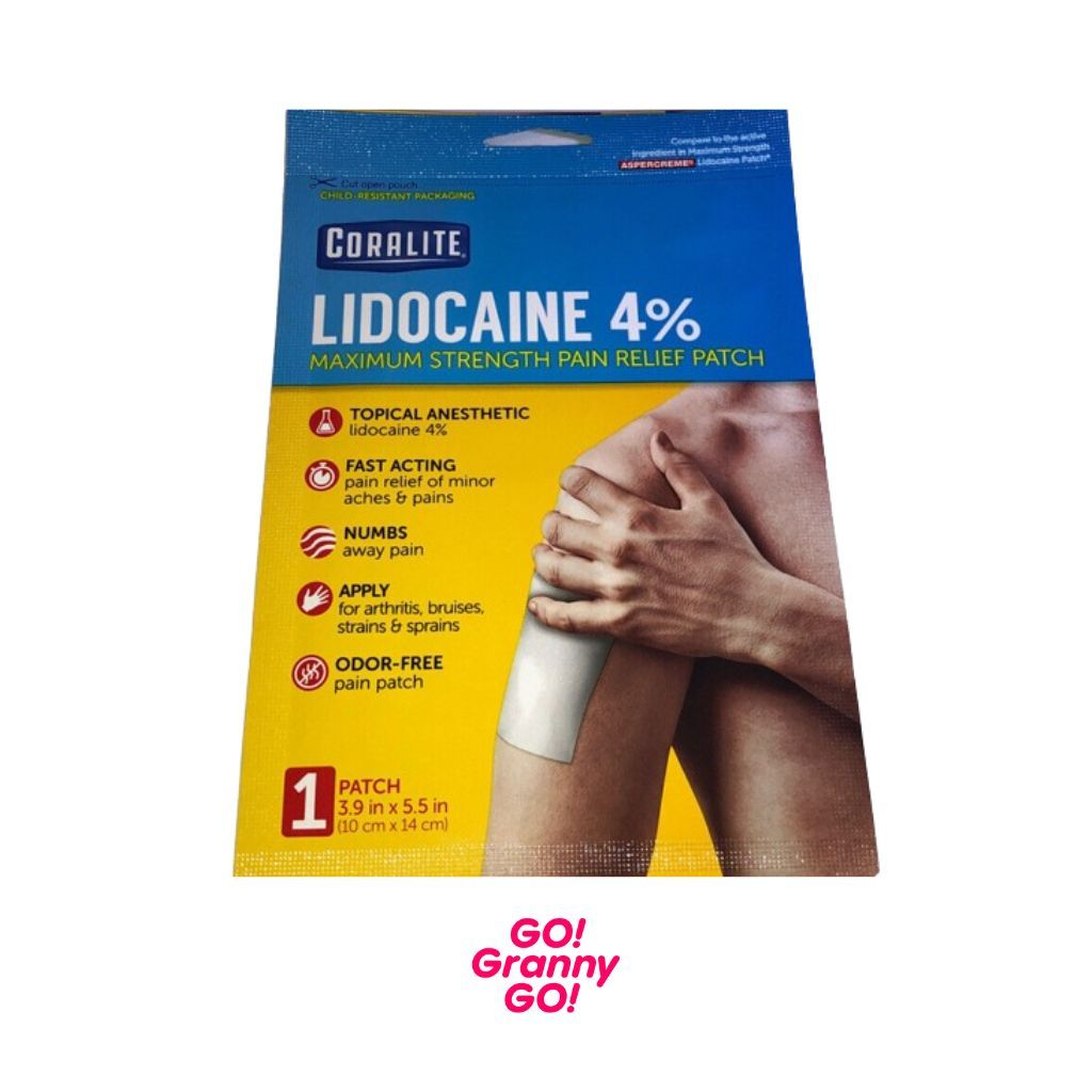 Coralite Lidocaine 4 Maximum Strength Pain Relief Patch Shopee