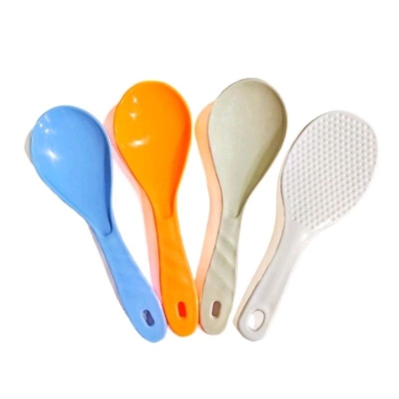 COD 2pcs Rice Paddle Plastic Food Spoon Scooper Spatula Plastic Serving ...