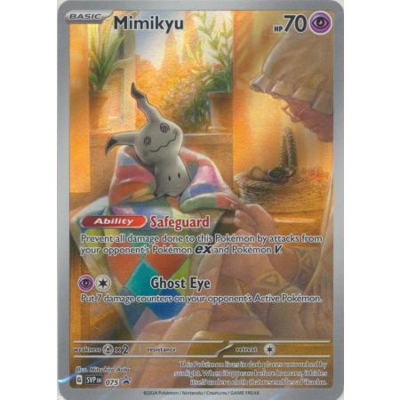 Mimikyu - SVP075 - Illustration Rare Promo Pokemon Scarlet & Violet Promos  | Shopee Philippines