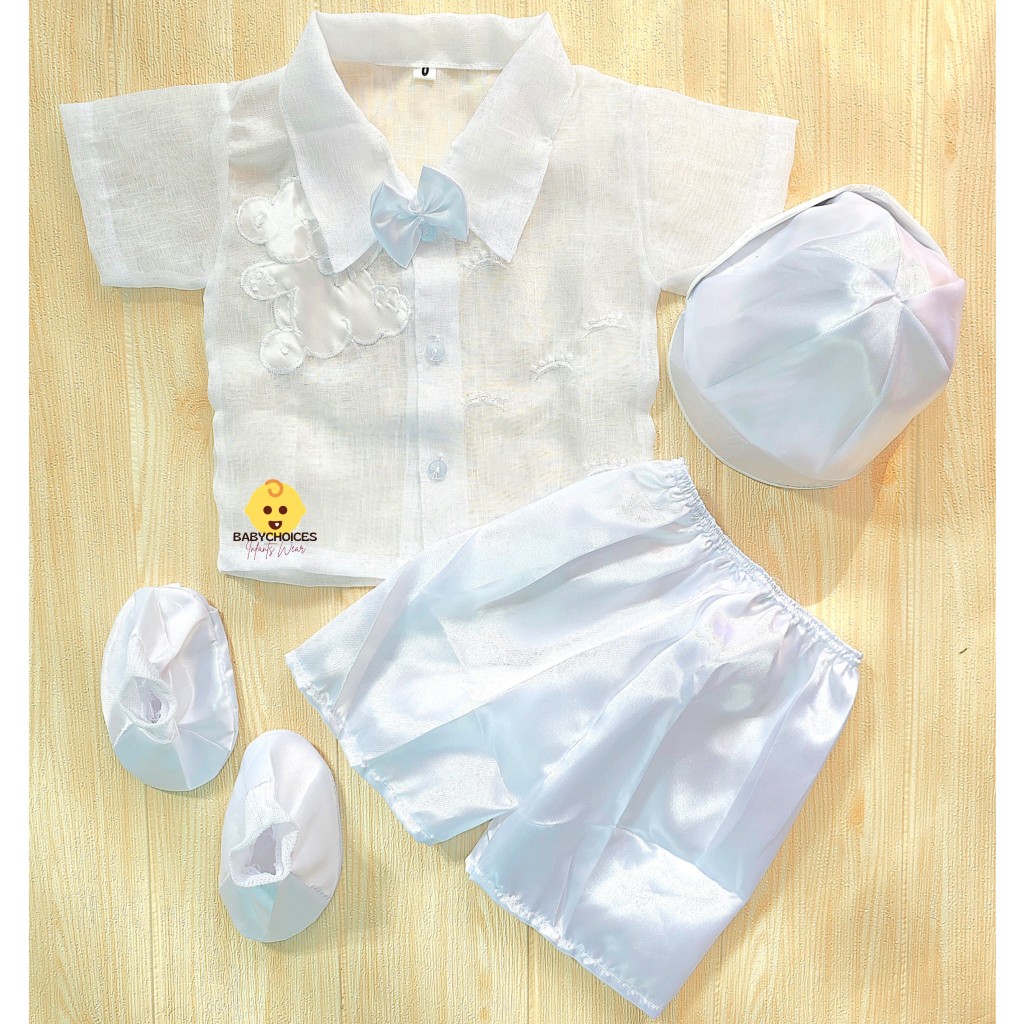 Pang Binyag Barong Baptismal For Boy Christening Shopee Philippines