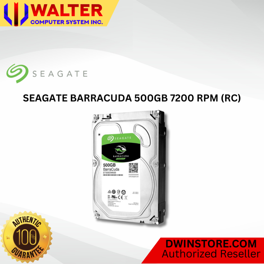 SEAGATE BARRACUDA 500GB 7200 RPM (RC) | Shopee Philippines