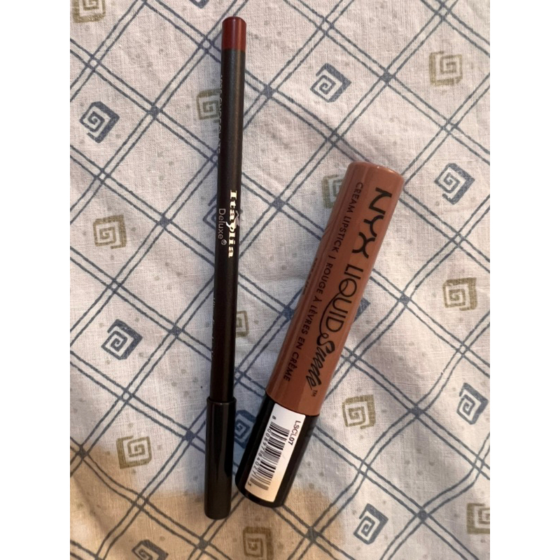 Nyx Liquid Suede Storm+ FREE Italia Deluxe Lip liner Chocolate Shopee Philippines