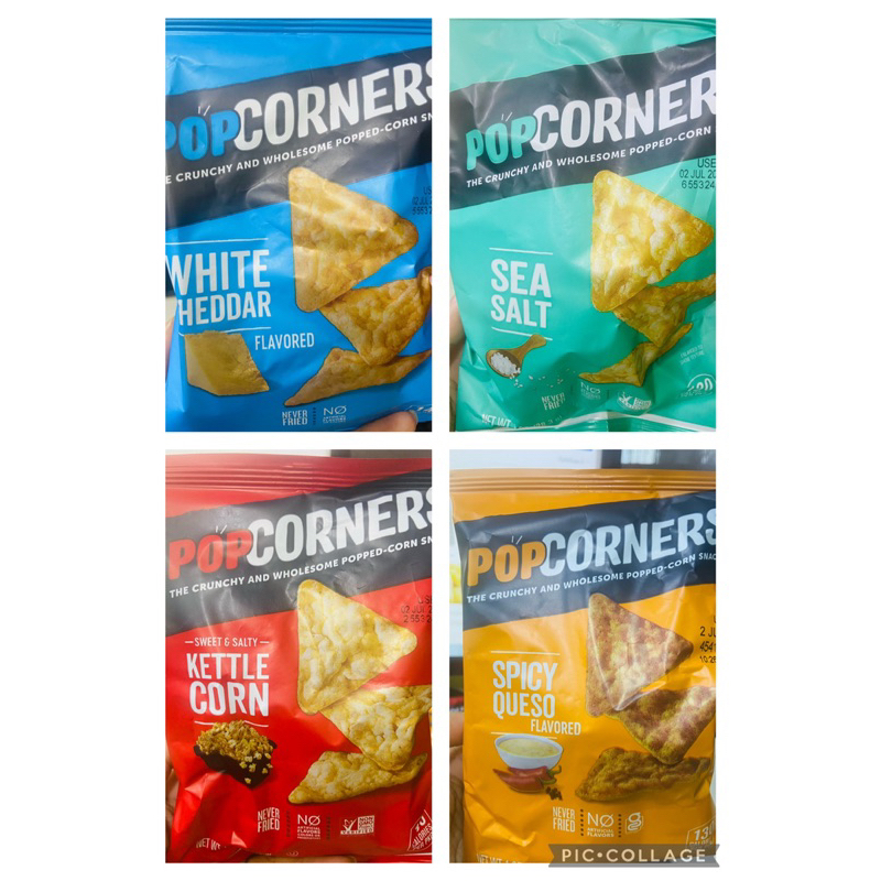 New Popcorners Assorted Flavor The Crunchy and Wholesome Popped 28g BB
