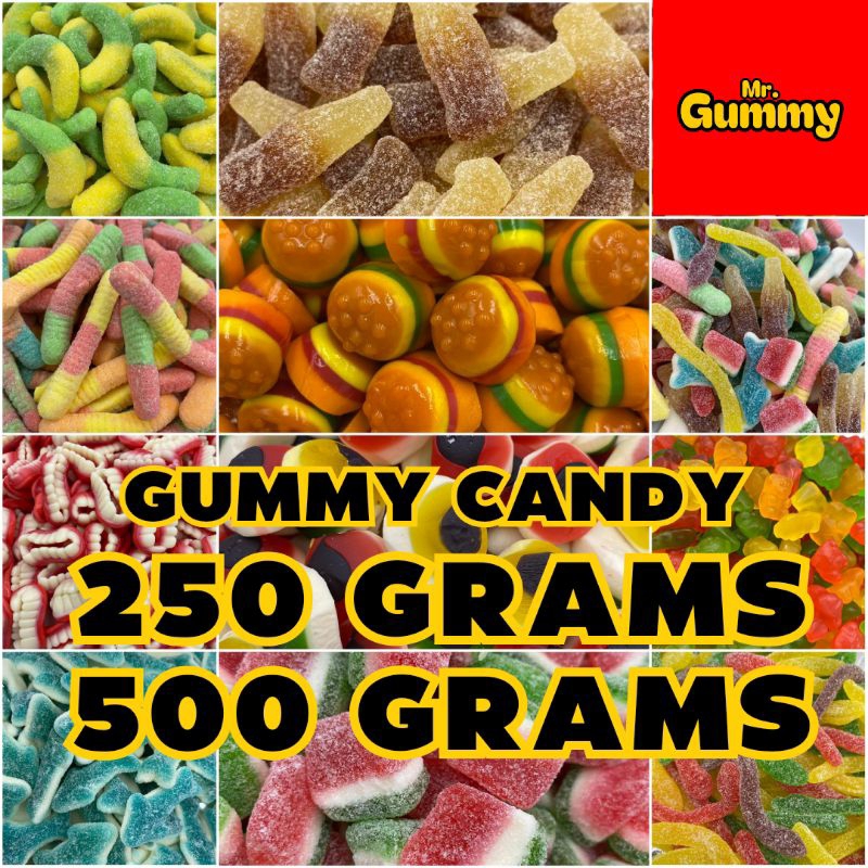 GUMMY CANDIES 250G and 500G GUMMY CANDIES WHOLESALE SOUR CANDY GUMMY