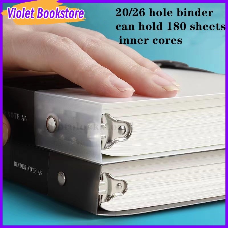 20/26/30 hole Looseleaf Removable transparent binder grid blank
