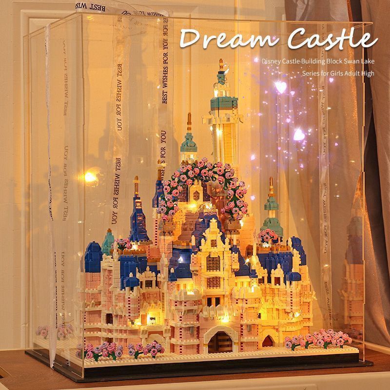 castle Building Blocks High Difficulty Assembling Toys Disney Castle ...