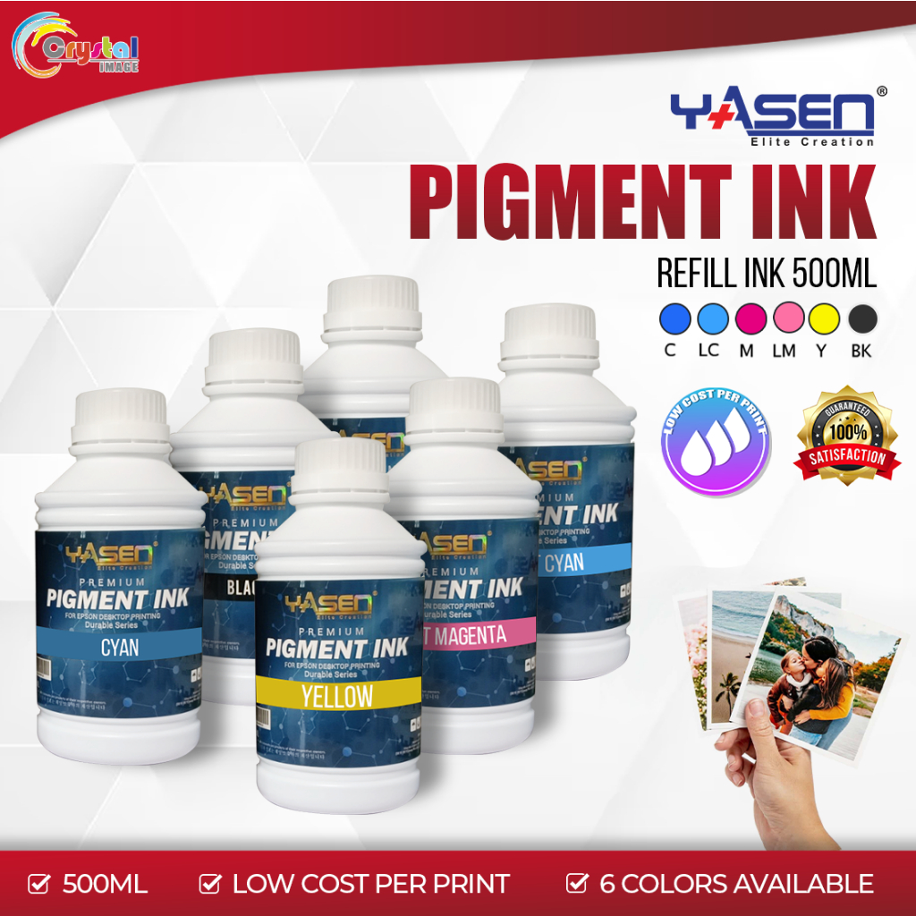 Yasen Pigment Ink 500mL [Refill Ink for Printers | High Quality ...