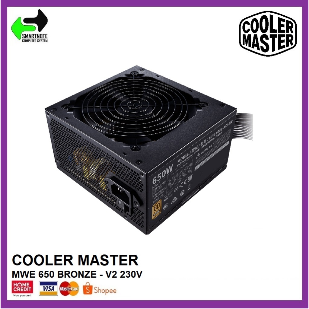 Alimentation Cooler Master 650W ATX Bronze - MPE-6501-ACABW - Pour Réparation/pièces