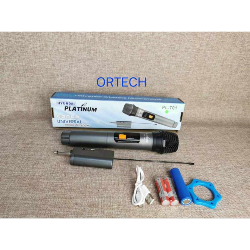 HYUNDAI PLATINUM PL-T01 Dynamic Wireless Microphone | Shopee Philippines