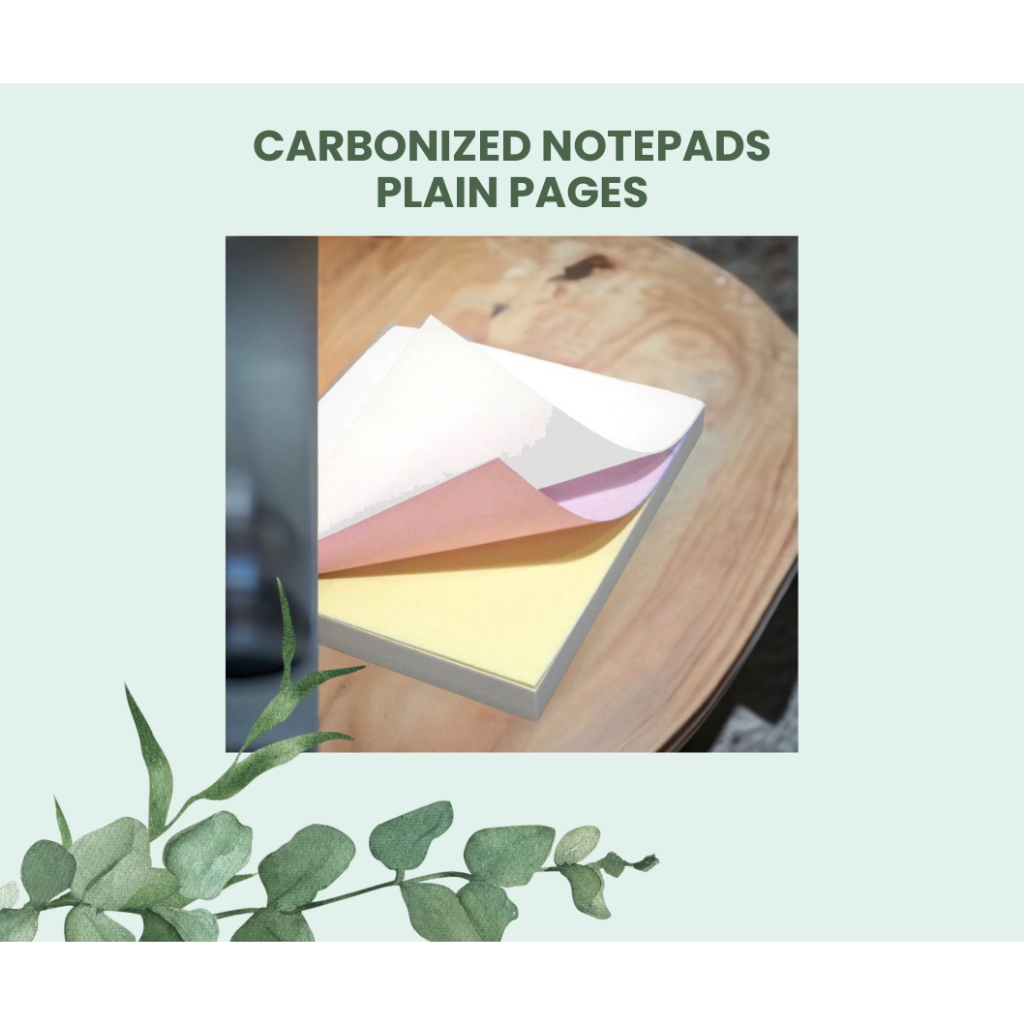 CARBONLESS PAPER PADDED / CARBONIZED NOTEPADS Whole size Plain only Shopee Philippines