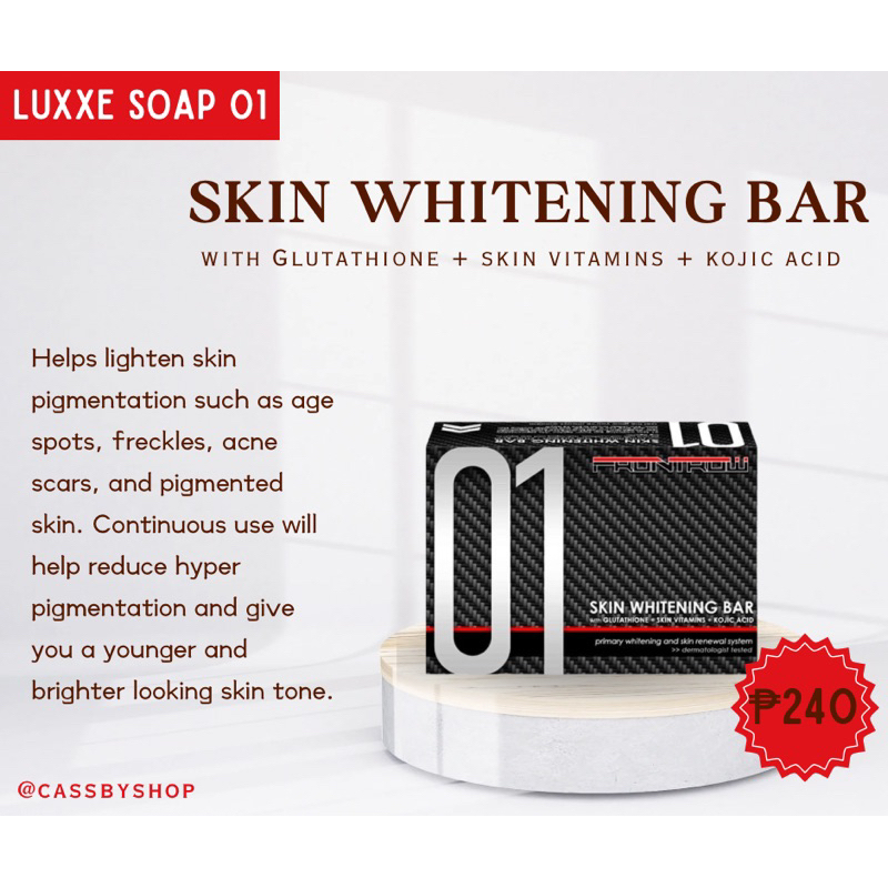 LUXXE SOAP 01 SKIN WHITENING BAR | Shopee Philippines