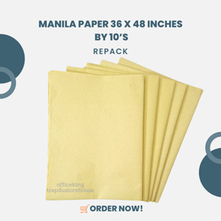 Manila Paper whole folded 36 inches x 48 inches by 10's | Shopee ...