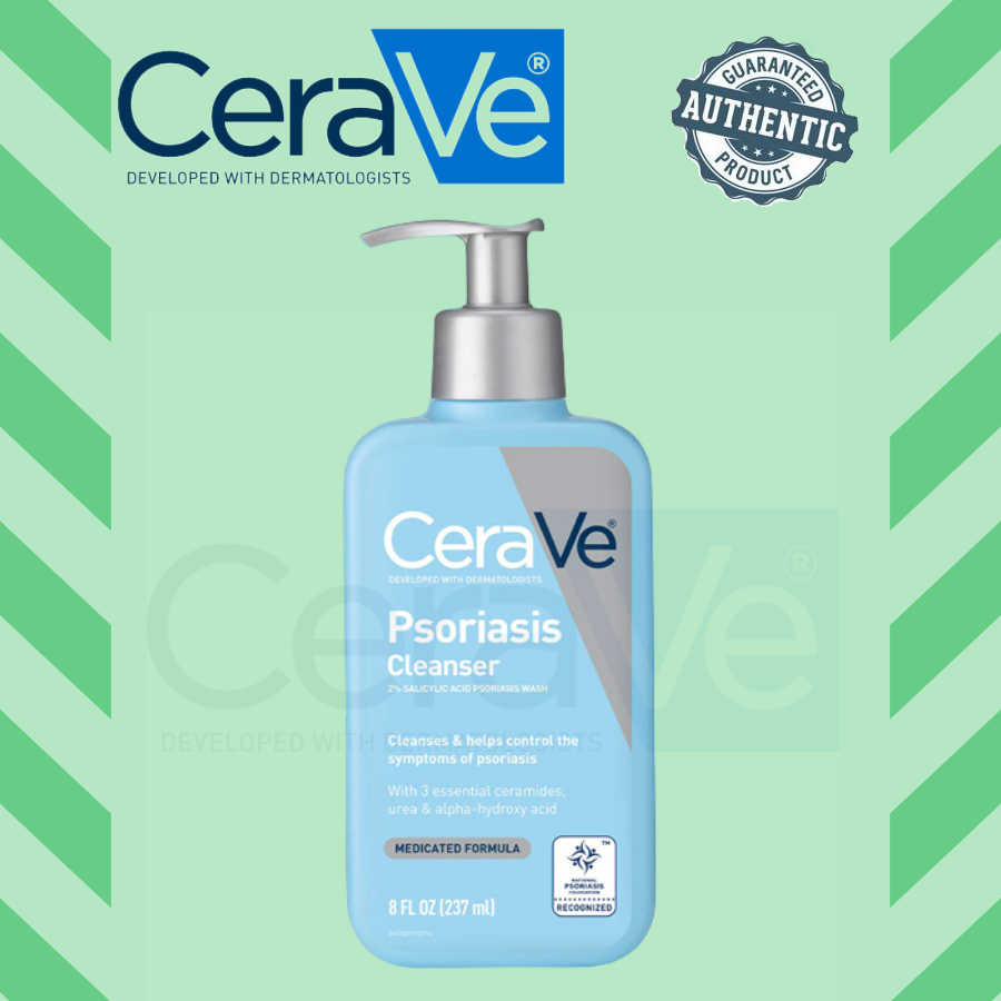 CeraVe Psoriasis Cleanser For Body Psoriasis Eczema Treatment Skin Care 