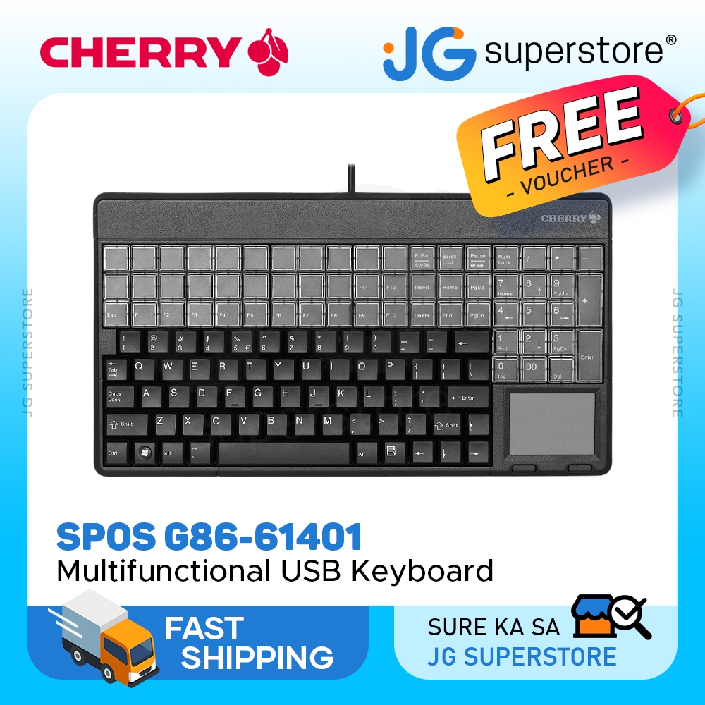 [CLEARANCE] Cherry SPOS 123 Keys USB Keyboard, Touchpad Plug & Play ...