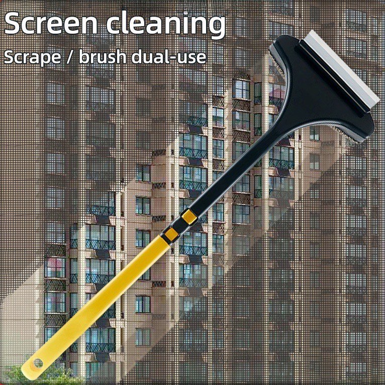 Multifunction 2in1 Window Screen Cleaner With Long Handle Double-Sided ...