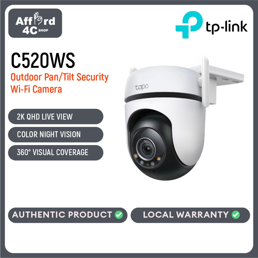 Tapo C520WS Outdoor Pan/Tilt Security Wi-Fi Camera | Shopee Philippines
