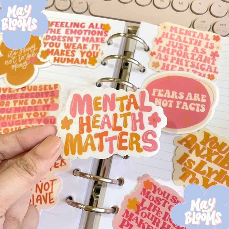 Mental Health StickerS 10pcs | Laptop, Tumbler & Journal Stickers ...