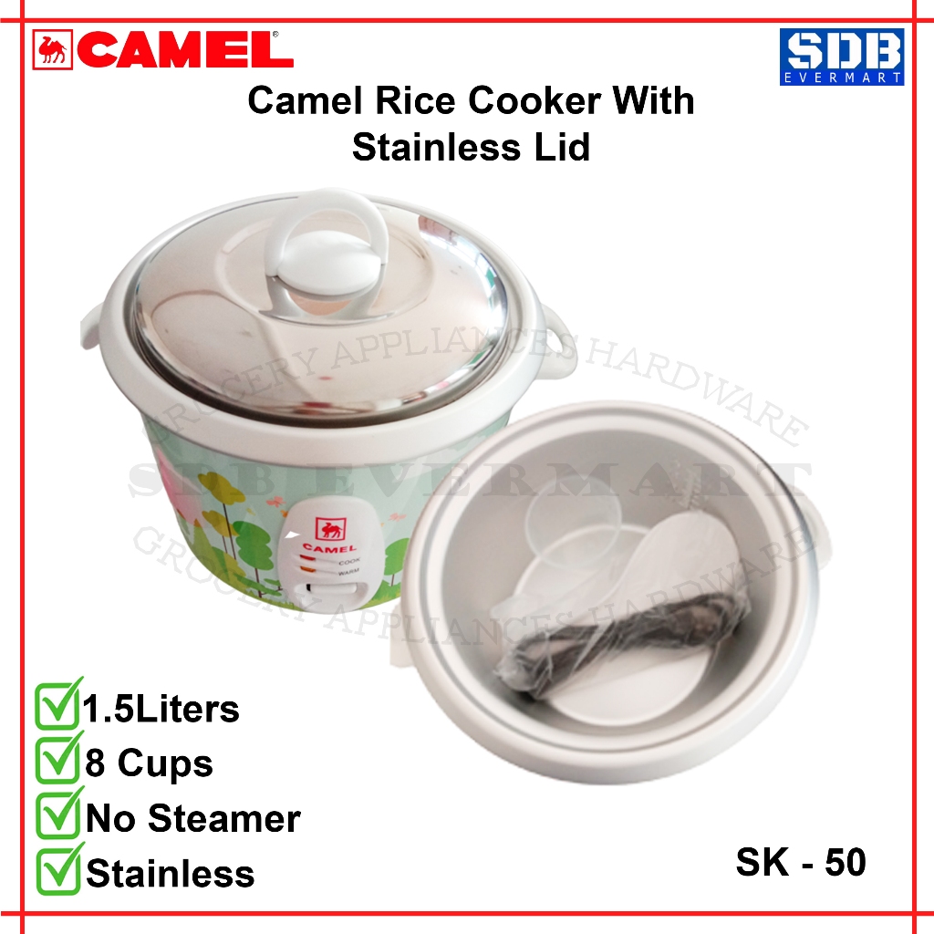 Camel-Rice Cooker-8 Cups/1.5 Liter Capacity-(SK50)-1pc | Shopee Philippines