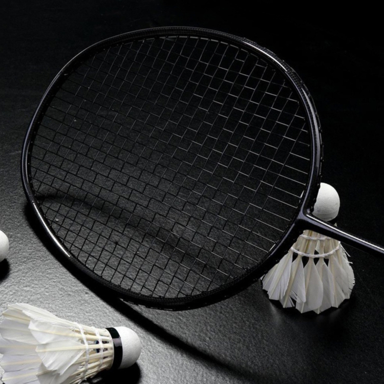 Badminton Racket 26lbs Training Single Full Carbon 4U Firber Rod ...