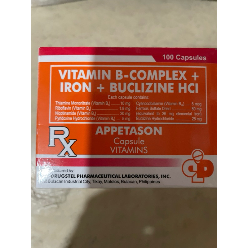 Appetason capsule/ Vitamins by 30’s Shopee Philippines