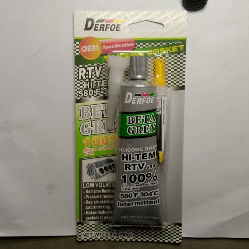 DERFOE GREY RTV GASKET MAKER 90g + FREE 3g SUPER GLUE (BETA GREY ...