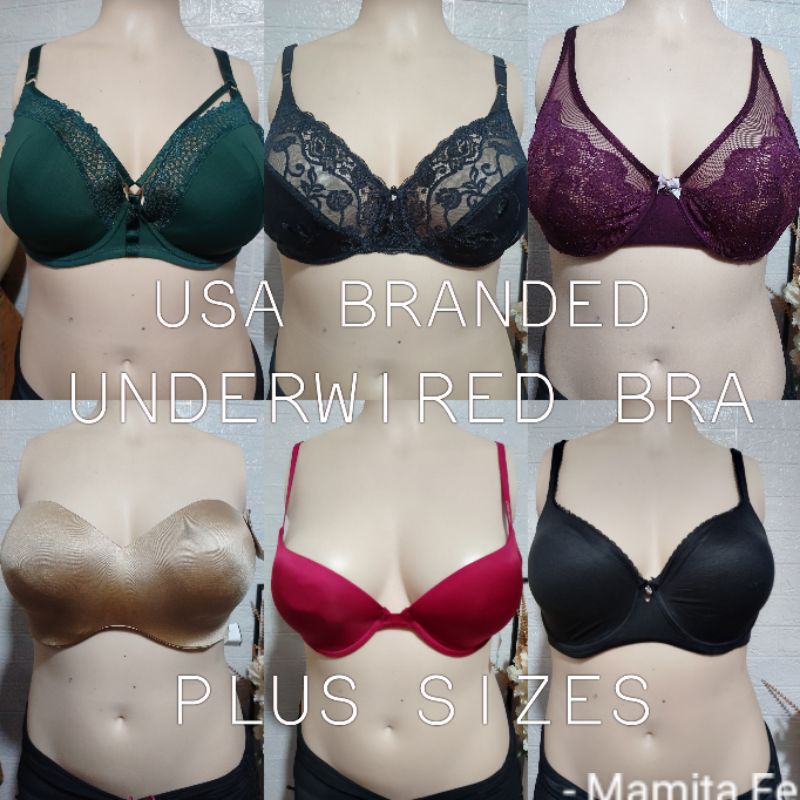 WOMEN'S NEW ARRIVALS QUALITY PLUS SIZES BRANDED UNDERWIRED BRA BRASSIERES  36 TO 48 ABCD NEW ARRIVALS