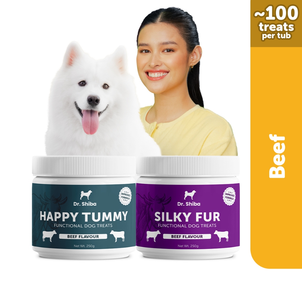 Dr Shiba Happy Tummy & Silky Fur Healthy Dog Treats Dog Vitamins Dog