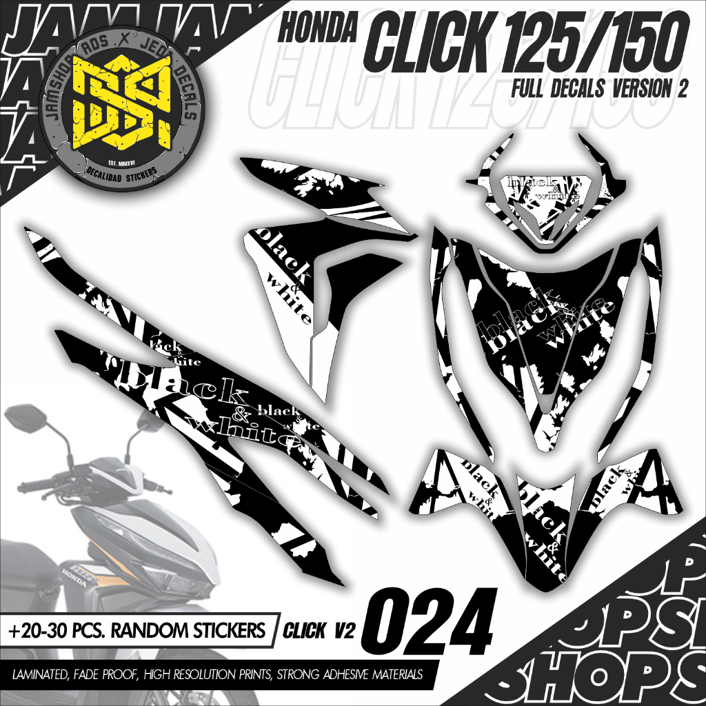 CLICK 125/150 Decals Version Honda Click Limited Edition