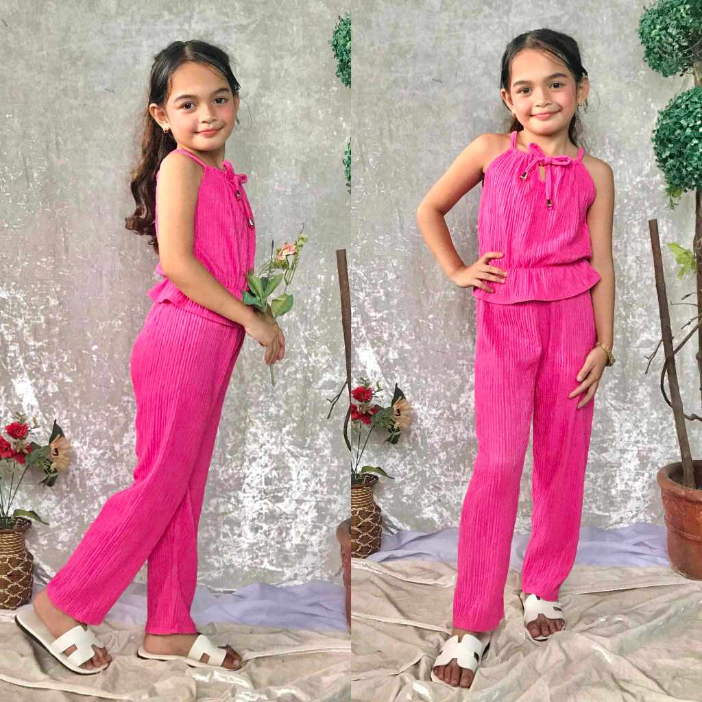 ZOE KIDS ELEGANT SMOCKING PUFFTOP SLEEVE TERNO PANTS FOR ALANGAN KIDS 6 ...