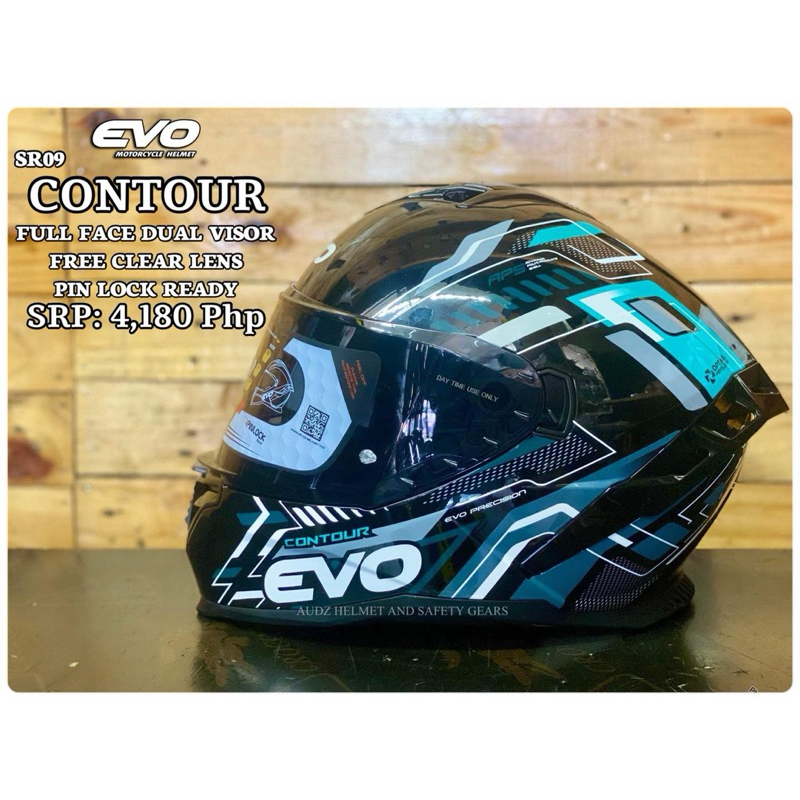 EVO SR09 CONTOUR FULL FACE HELMET | Shopee Philippines