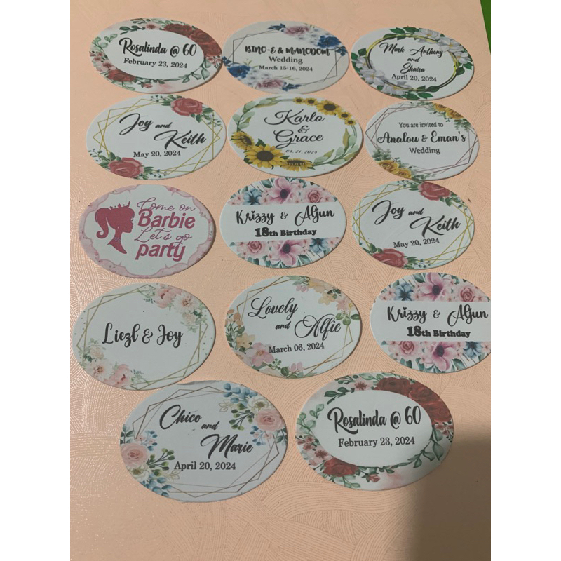 Costumized/Personalized Print on Tag (Free Layout ) | Shopee Philippines