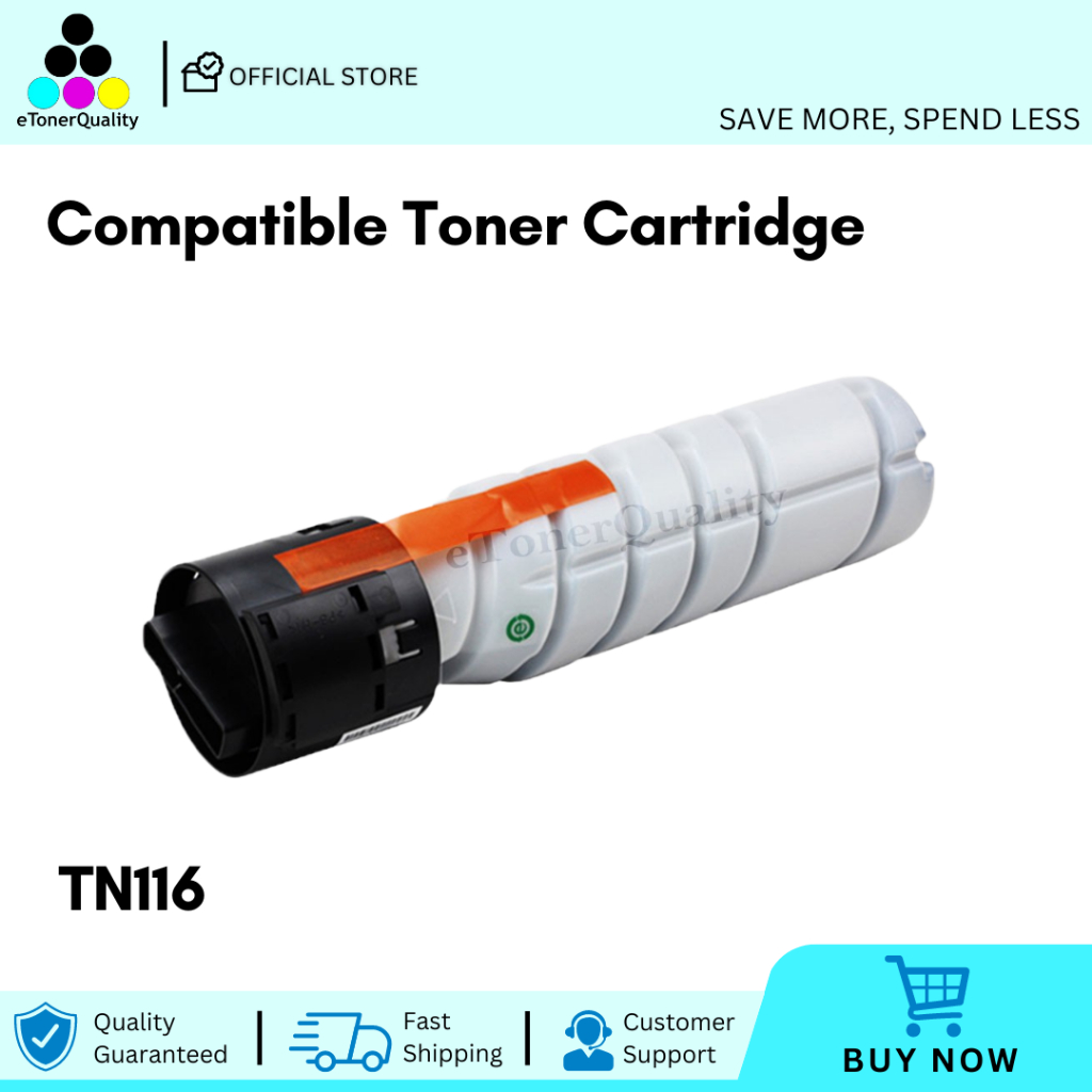 eTONER Compatible TN116 TN 116 TN-116 Toner Cartridge for Konica ...