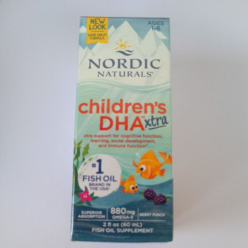 Nordic Naturals, Children's DHA Xtra, Omega 3, Fish oil, Omega Focus