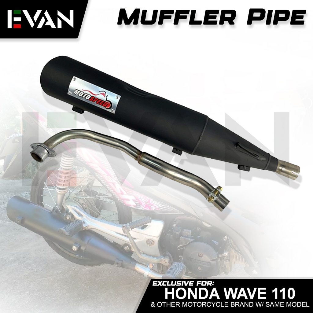 EVAN.PH Honda Wave 110 V4 Muffler Pipe Set Made in Thailand #1904 ...