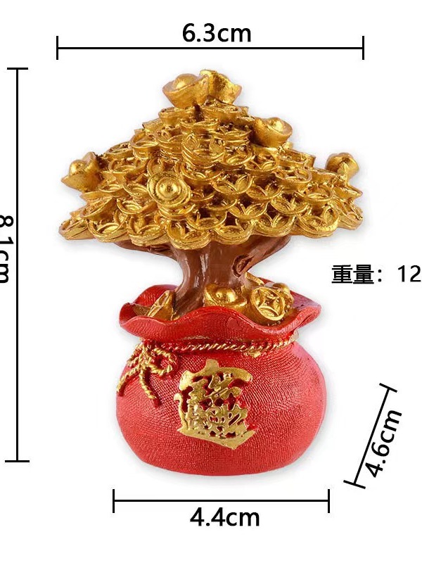 money tree money bag hulu wulou reasin mini small good luck charms red ...