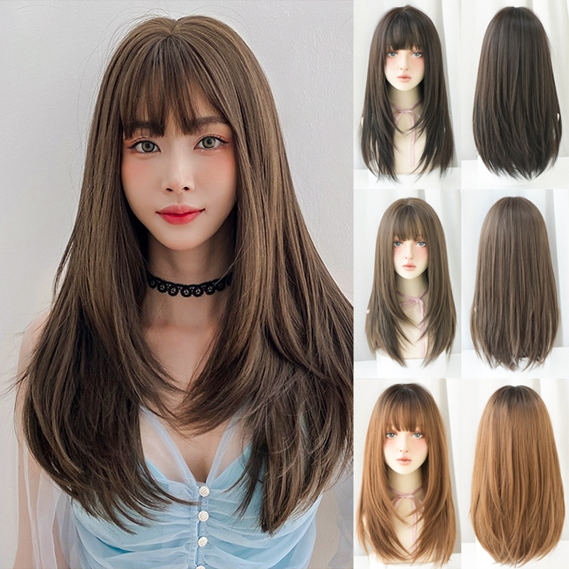 Review For Air Bangs Long Straight Wig Yv40428 main image 1