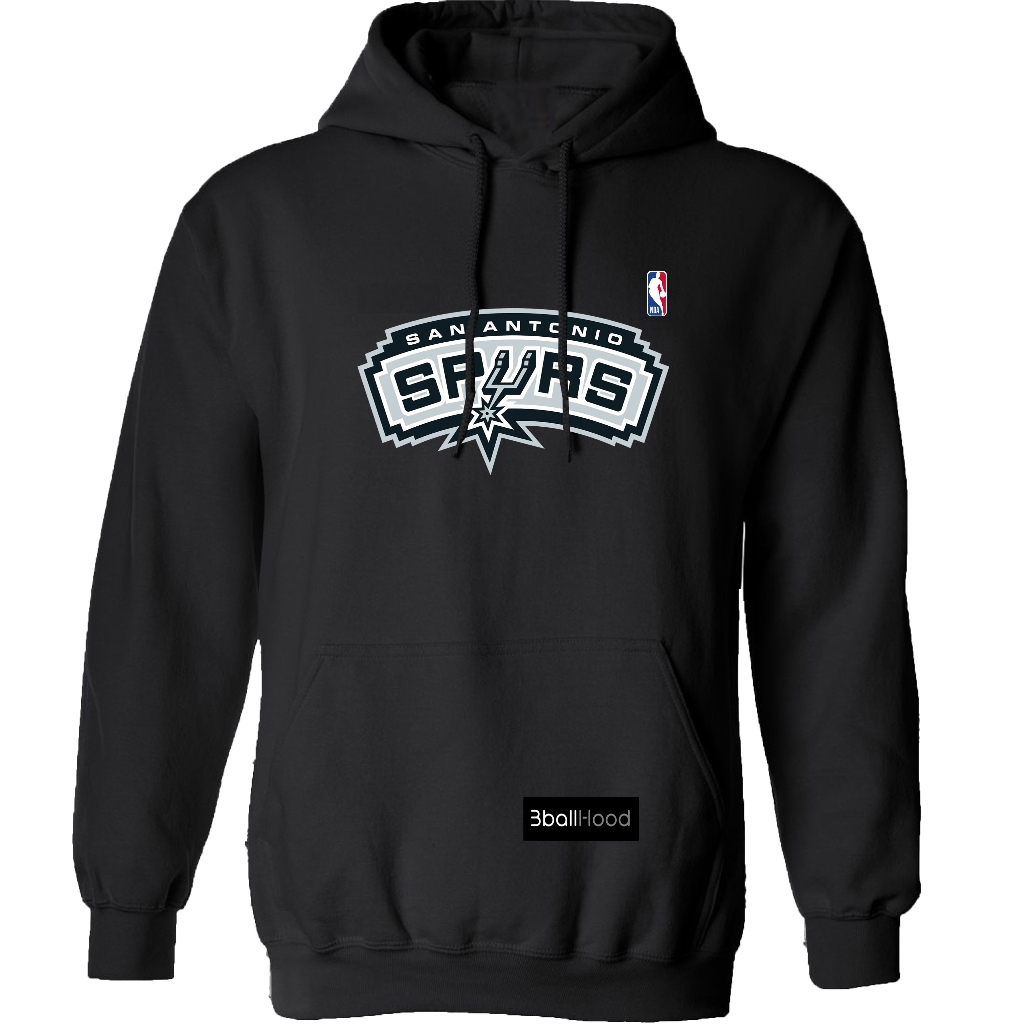 Hoodie Jacket DTF Print San Antonio Spurs Black NBA MALL QUALITY (ASIAN ...