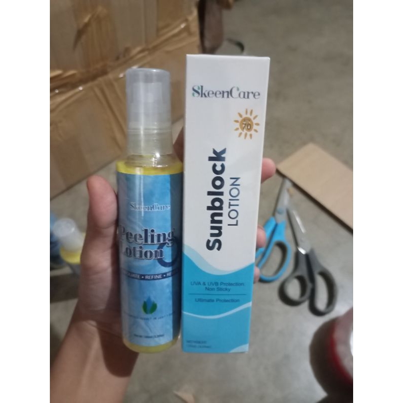 Peeling Lotion and Sunblock Lotion Spf70 (2 variations) 2026 expiration
