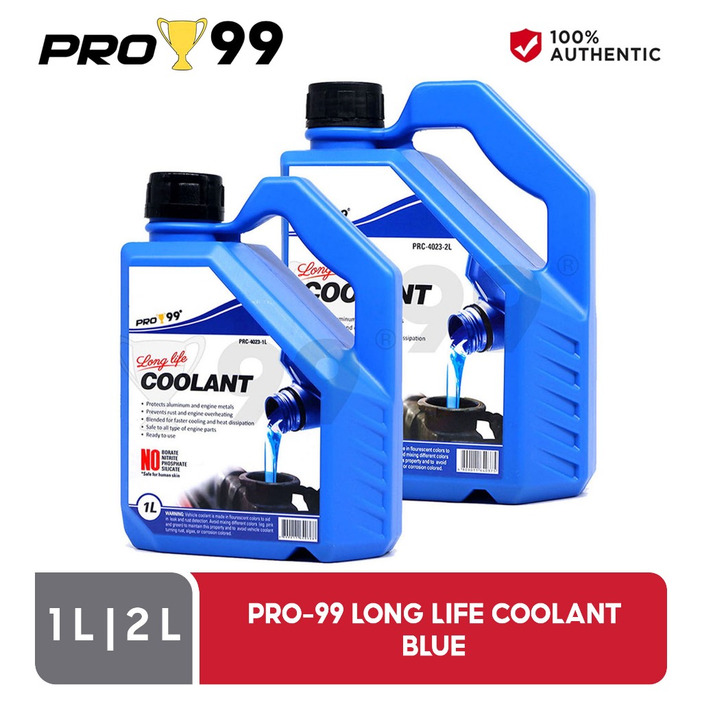 Pro-99 Long Life Coolant Blue - 1L ( 1 Liter ) 2L ( 2 Liters ) | Shopee ...