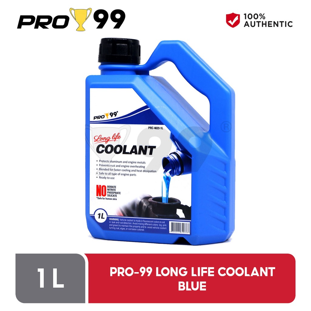 Pro-99 Long Life Coolant Blue - 1L ( 1 Liter ) 2L ( 2 Liters ) | Shopee ...