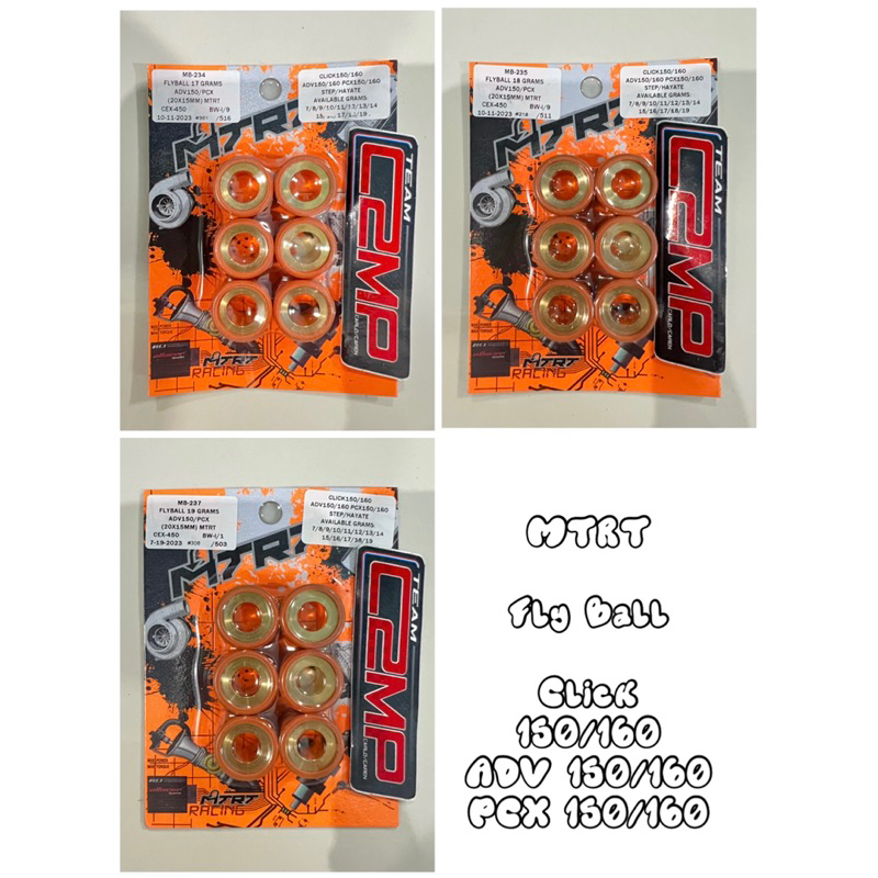 MTRT Fly Ball Orange Honda Click / ADV 150 160 1order 6pcs ONLY ...