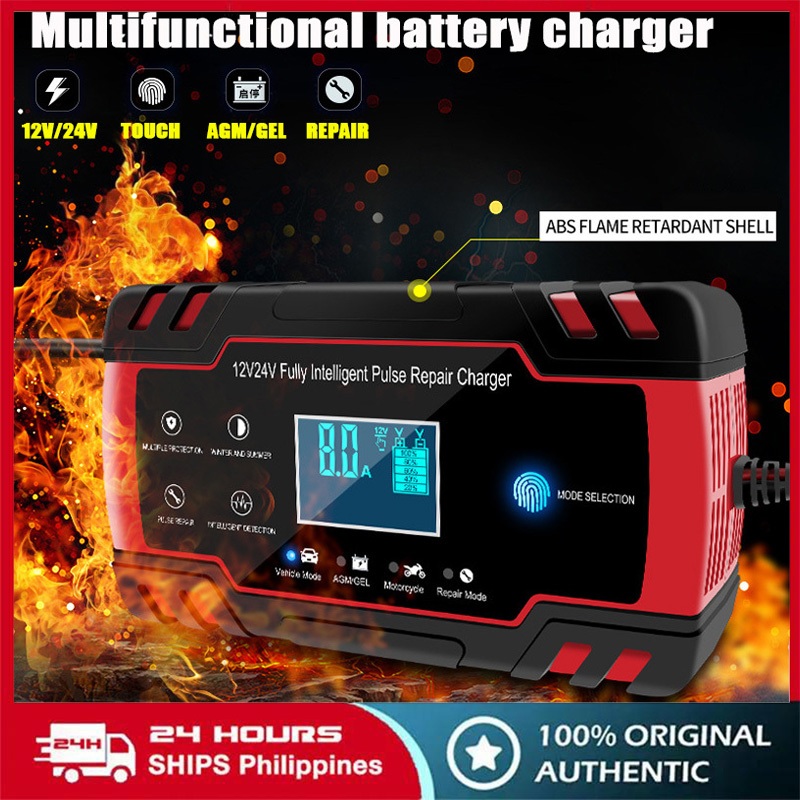 Fully Automatic Made in Japan Car Battery Charger 12V 24V Original Heavy Duty Fast Charger