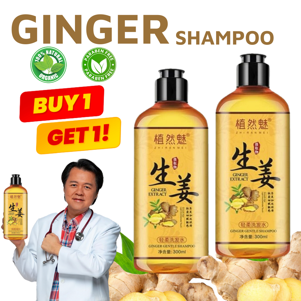 Ginger Hair Shampoo Fast Regrowth Hair Thick Anti-Hair Loss Anti ...