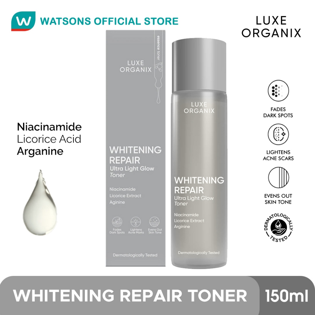 LUXE ORGANIX Whitening Repair Ultra light Glow Toner 150ml | Shopee ...