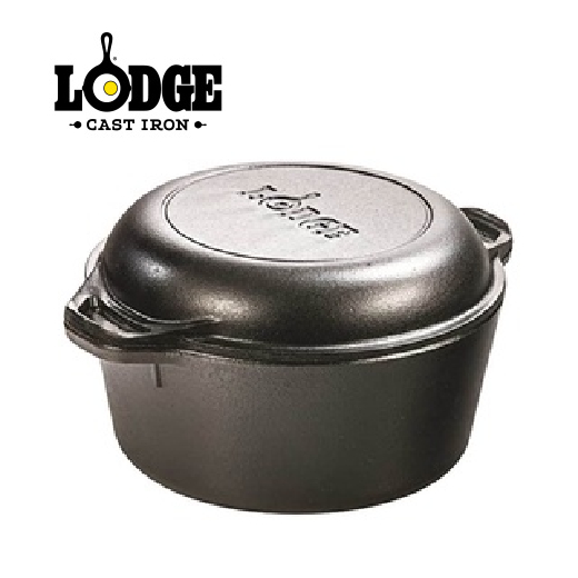 Lodge Cast Iron Double Dutch Oven 5 Quart Shopee Philippines 